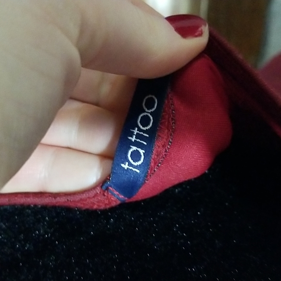 TATTOO BRAND VINTAGE LONG RED SPARKLY GOWN SIZE SMALL - Picture 13 of 16